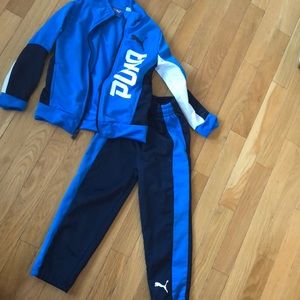 Toddler boys puma track suit